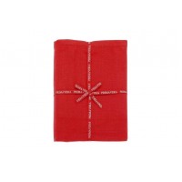 Primavera Cotton Table Cloth -130 x 230cm - Red